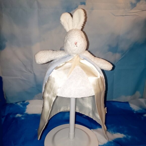 Bunnies by the Bay Plush Security lovey Blanket Luxury fabrics EUC - Picture 1 of 7